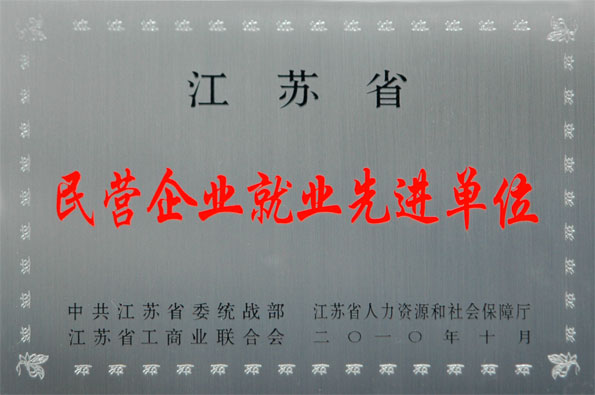 55世纪集团再次被评为江苏省“民营企业就业先进单位”与“民营企业纳税大户”